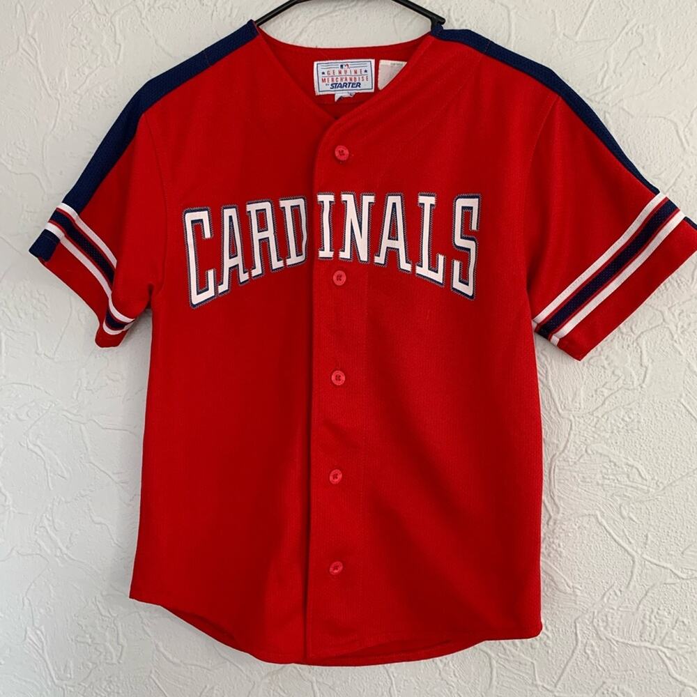 VINTAGE MARK MCGWIRE ST LOUIS CARDINALS STARTER JERSEY SZ YOUTH MEDIUM
